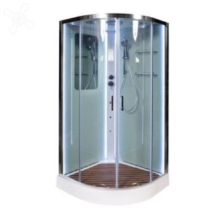 Душевая кабина Deto А01 с LED и гидромассажем 100х100х220 см